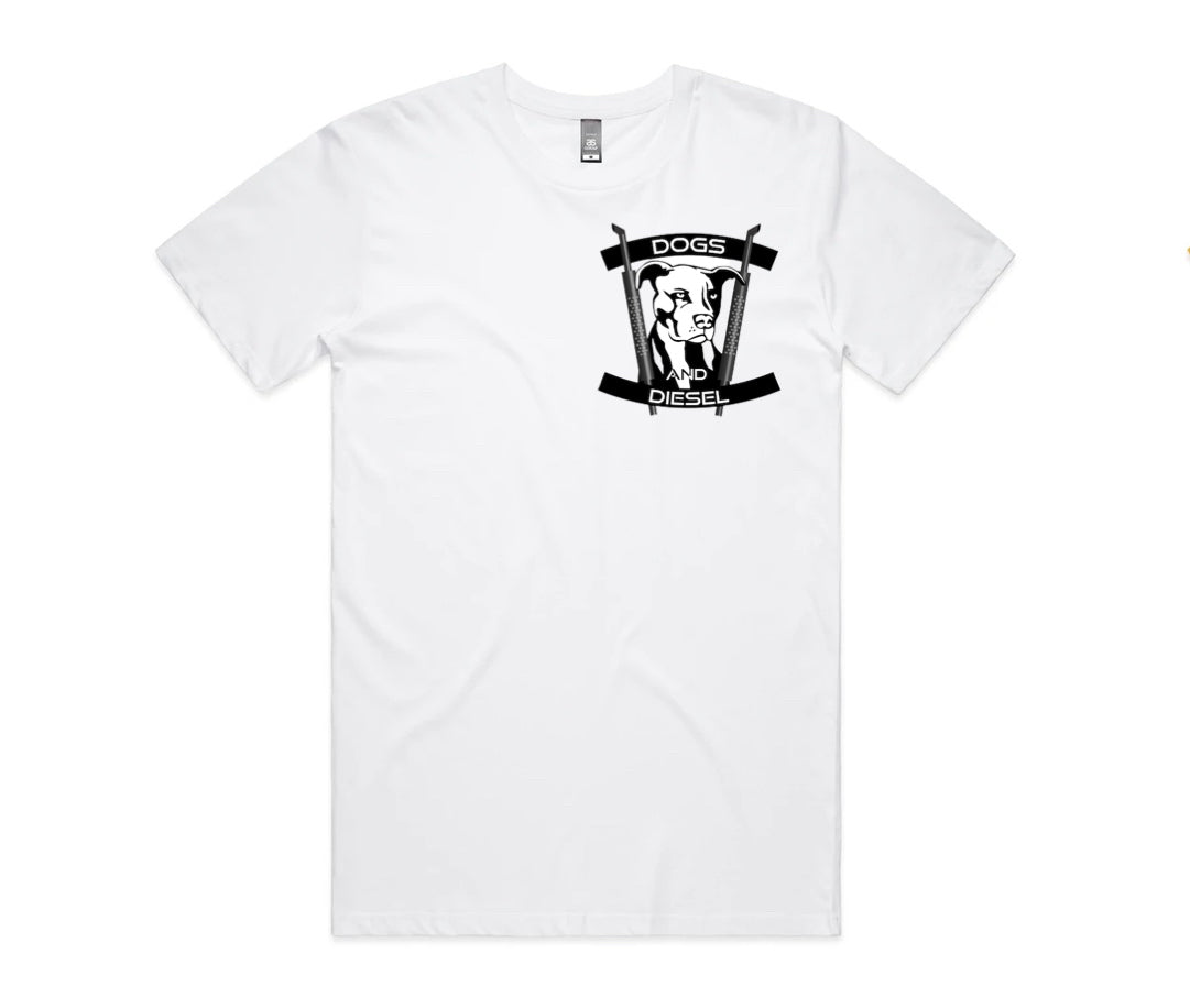 Men's Classic Tees Pocket Print - White