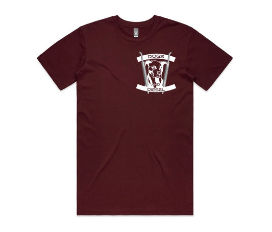 Men's Classic Tees Pocket Print - Maroon