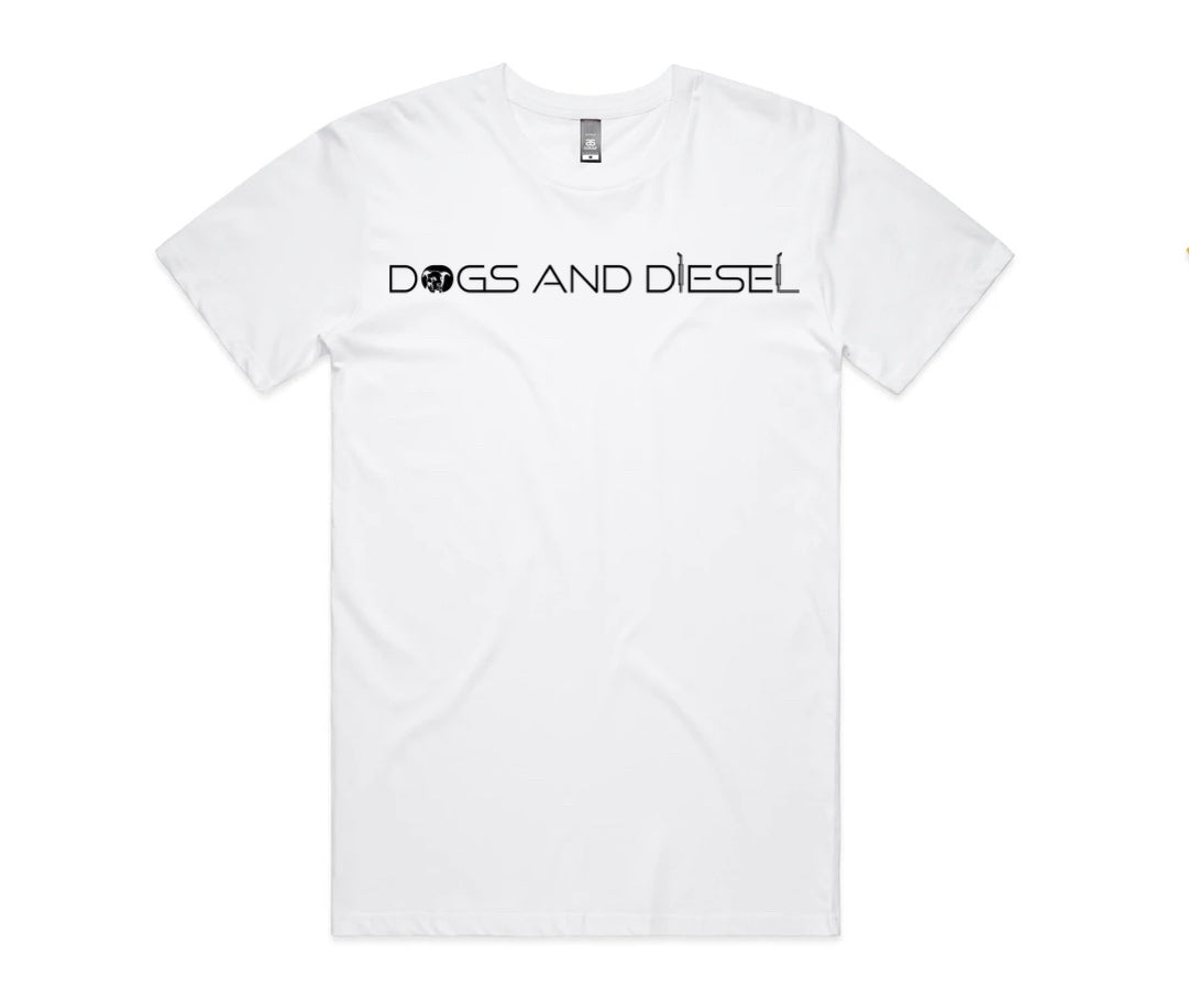 Men's Classic Tees Chest Print - White