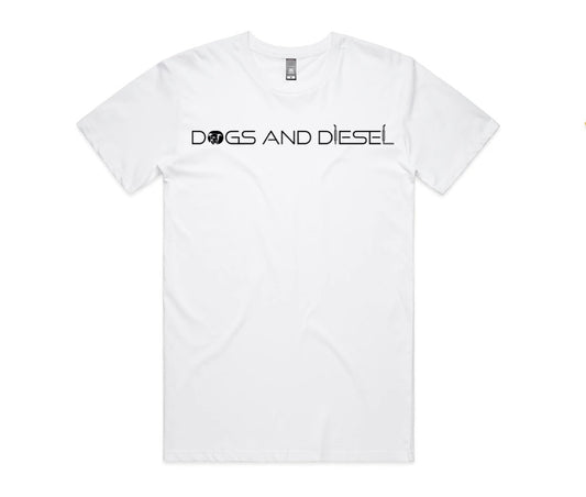 Men's Classic Tees Chest Print - White