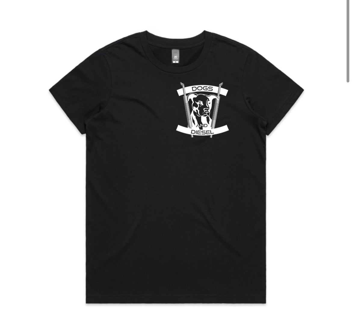 Women's Classic Tees Pocket Print - Black