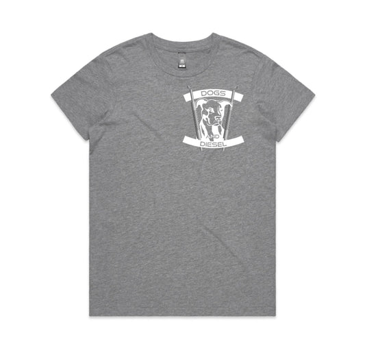 Women's Classic Tees Pocket Print - Grey