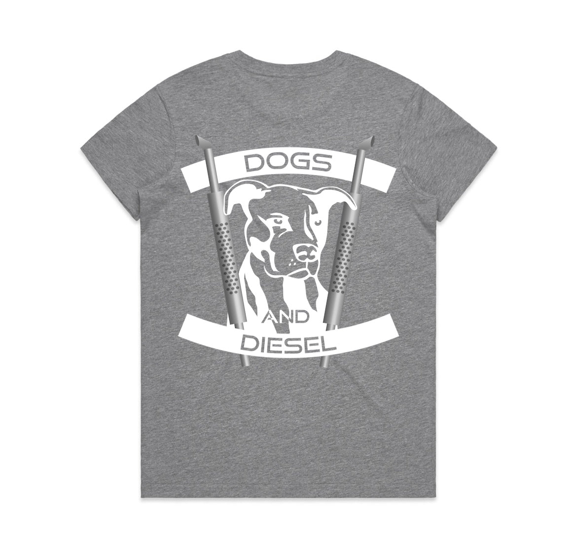 Women's Classic Tees Pocket Print - Grey